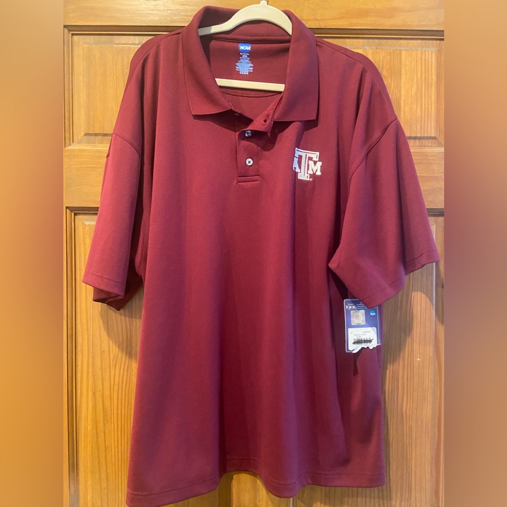 NWT! NCAA Texas A&M polo Sz 2x